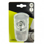 Dresco fietsverlichting - fietslamp tour - led koplamp chroom