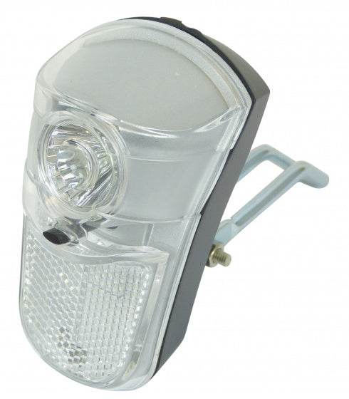 Dresco fietsverlichting - fietslamp tour - led koplamp chroom