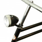 Dresco koplamp fiets classic zwart - fietsverlichting - classic - 3 leds - zwart