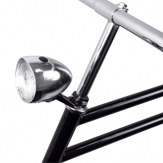 Dresco fietskoplamp - classic - 3 leds - chroom