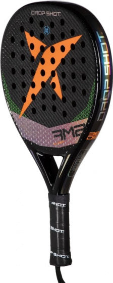 padelracket Allegra 38 mm 45,5 cm EVA zwart/oranje