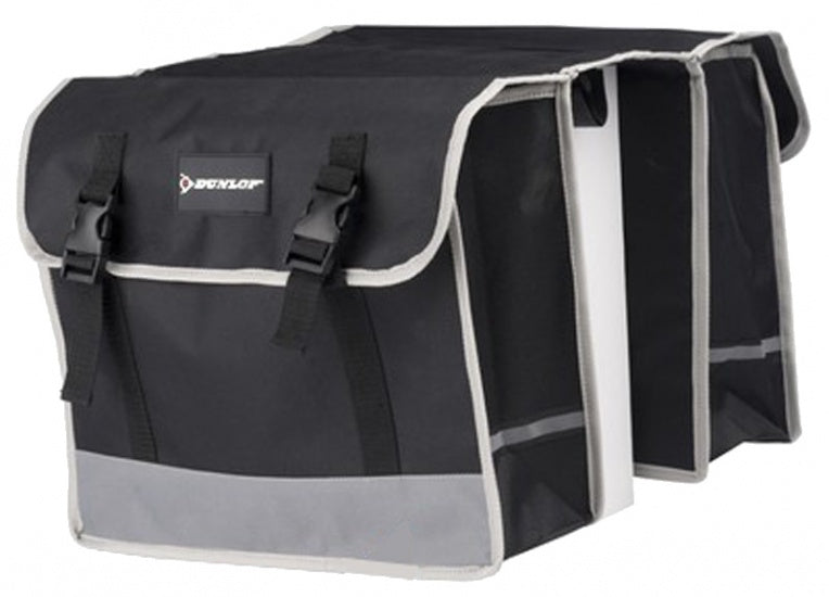 Dunlop - dubbele fietstas - zwart - 26 l