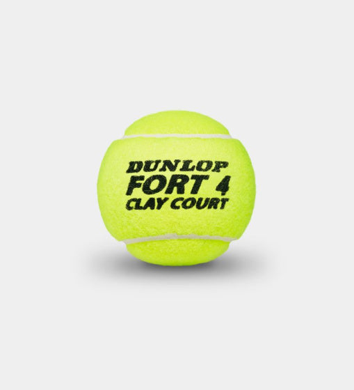Fort Clay Court tennisballen 4 stuks geel