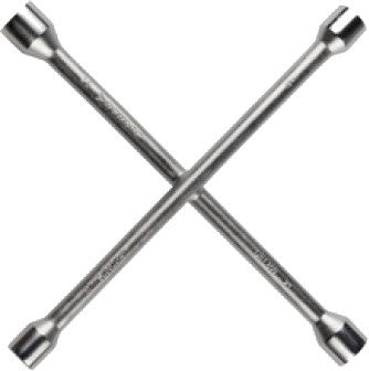 Dunlop kruissleutel 17-19-21-23 mm staal 27 x 27 cm zilver