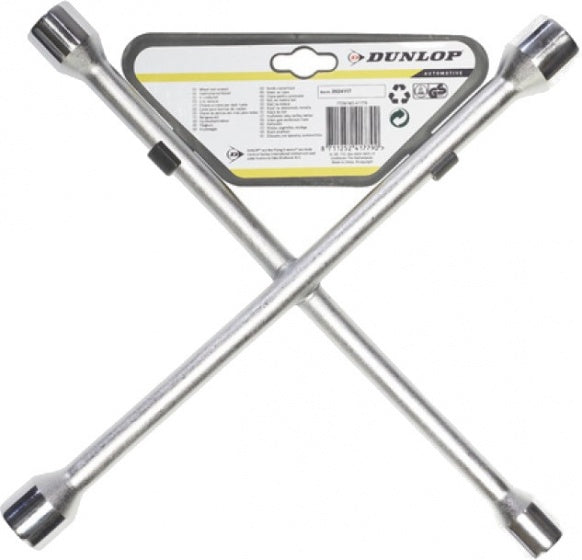 Dunlop kruissleutel 17-19-21-23 mm staal 27 x 27 cm zilver