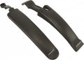 Dunlop spatbordenset 2 stuks - spatborden fiets 24 26 - verstelbaar achterspatbord en voorspatbord - geschikt voor mountainbike, stadsfietsen en elektrische fietsen- met bevestigingsmateriaal - zwar