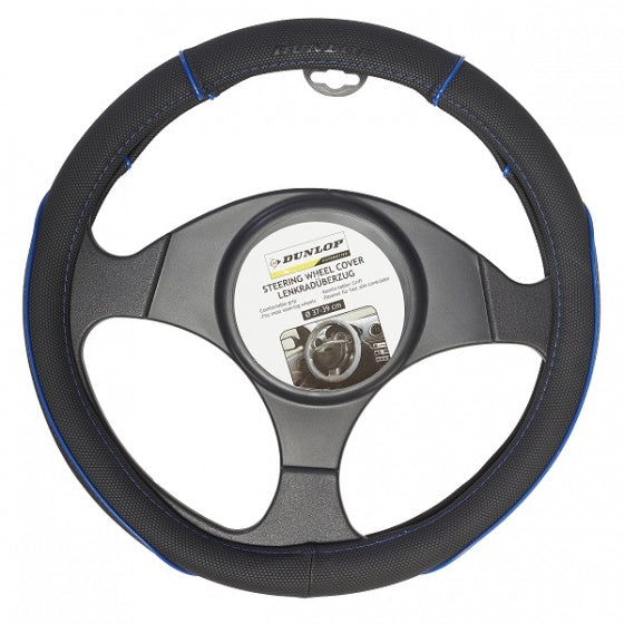 Dunlop stuurhoes - universeel - pu - zwart blauw - ø37-39 cm