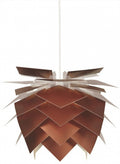 hanglamp Pineapple Large 75 cm acryl 60W koper