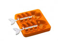 ijslollymaker vis junior 18 x 15 cm siliconen oranje