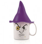 mok heks 400 ml 21,5 cm porselein wit/paars 2-delig