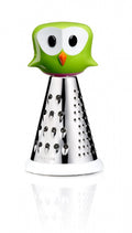 multi-rasp uil 17,5 cm RVS zilver/groen