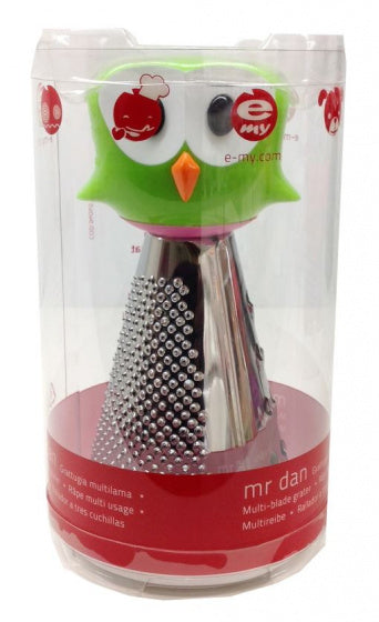 multi-rasp uil 17,5 cm RVS zilver/oranje