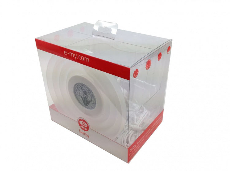 speaker Betty junior 14 cm ABS/siliconen wit