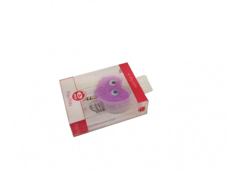 koptelefoon splitter frou frou 5 x 5 cm ABS roze