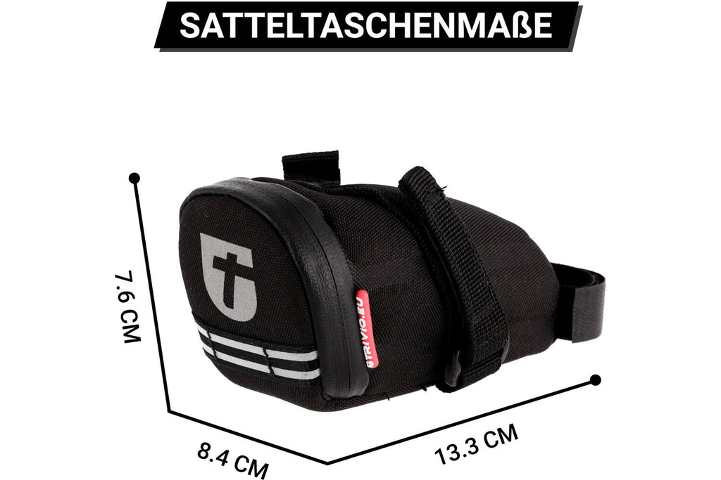 Trivio - elite foaming zadeltas met strap xs