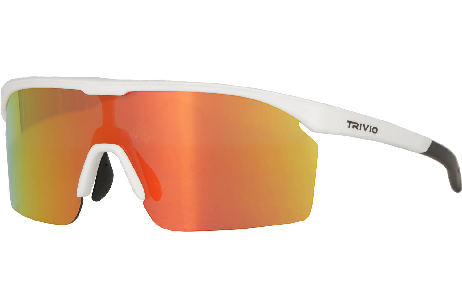 Trivio - fietsbril noa wit revo rood met extra transparante lens