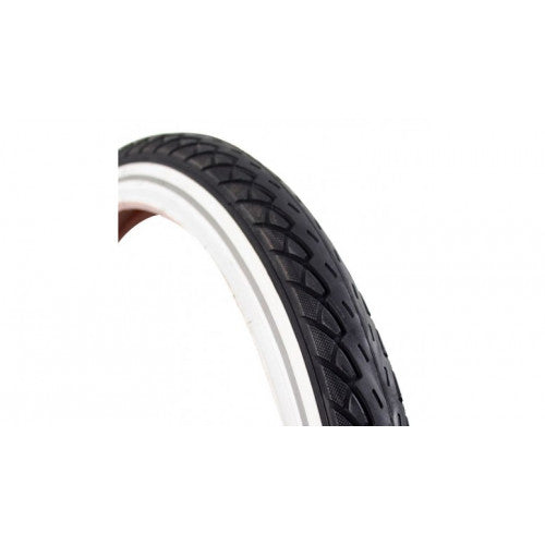 Deli tire buitenband sa-206 24x1.75 47-507 zwart-wit reflectie