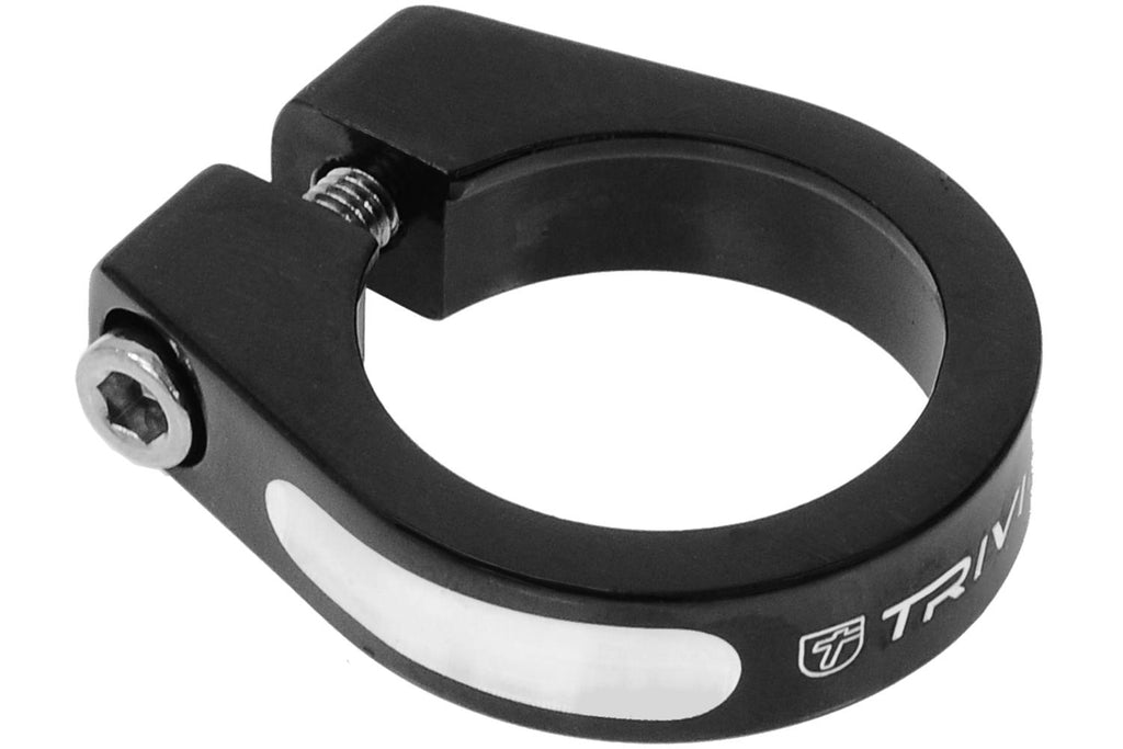 Trivio - zadelpenklem aluminium zwart 34.9mm