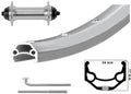 Kgs voorwiel 28 inch (622) velg primax str 20 zilver uitvalnaaf