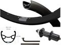 Kgs Achterwiel 28 inch (622) zac rival + spaak zw cass centerl 8-10 sp