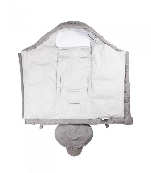 Hood voetenzak grijs 96-120 cm