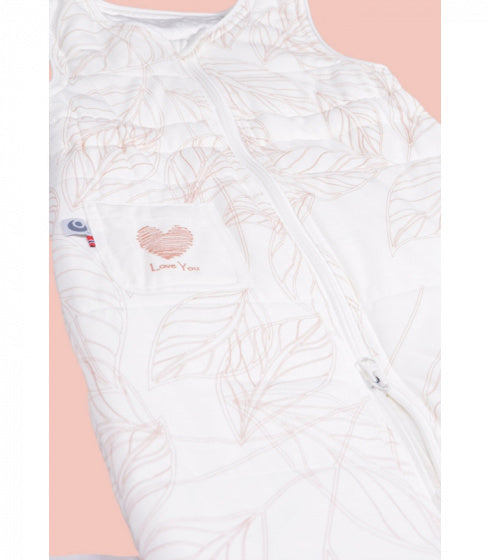 slaapzak Night 74 cm polyester wit/roze