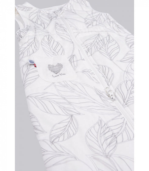slaapzak Night 74 cm polyester wit/grijs