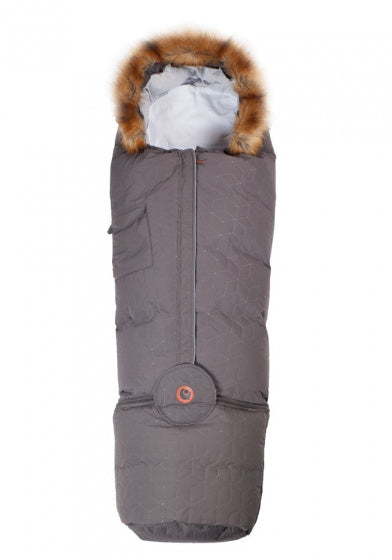 voetenzak Exclusive 98-130 cm katoen/polyester donkergrijs