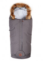 voetenzak Exclusive 98-130 cm katoen/polyester donkergrijs