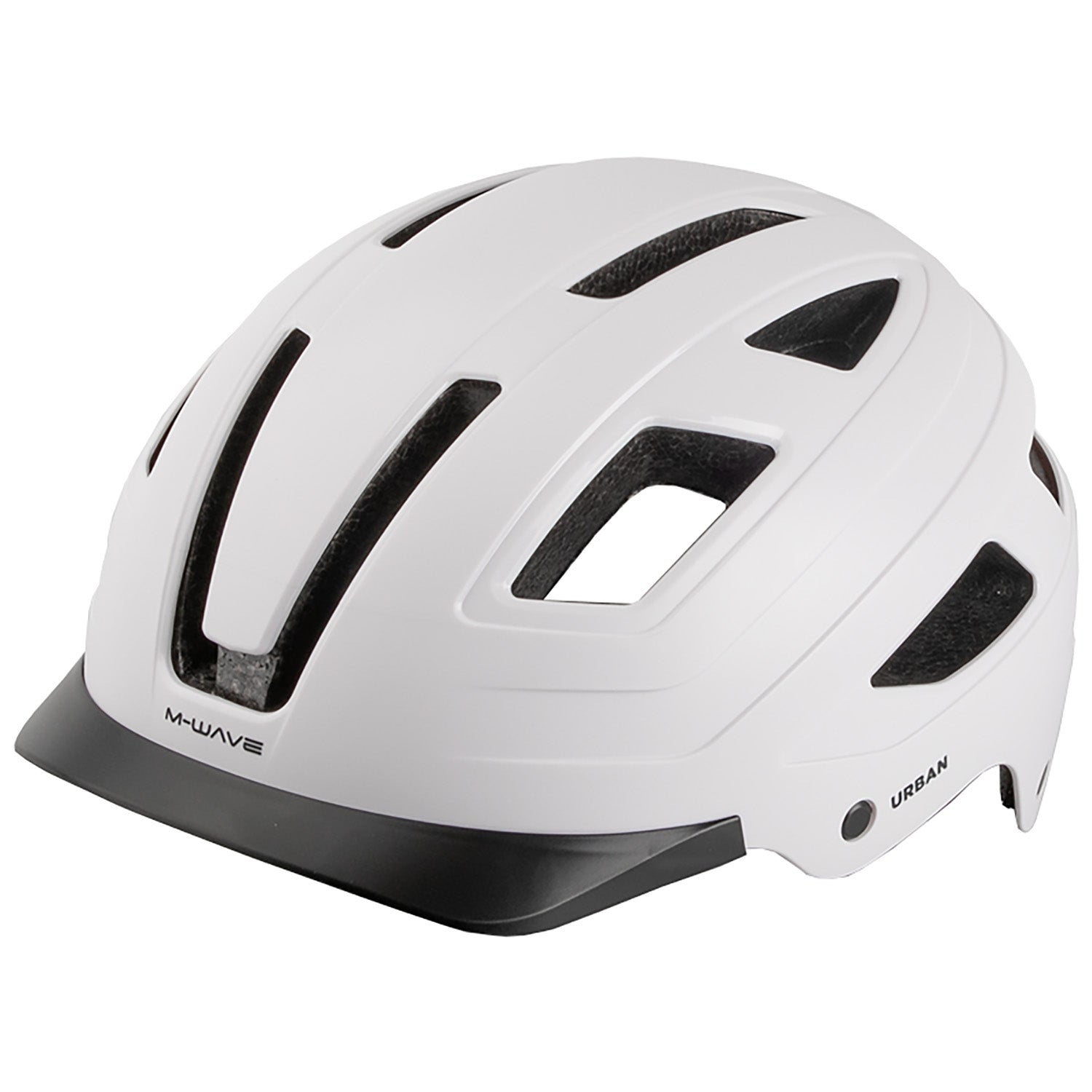 M-Wave M-wave urban helm met licht maat m 55-58 cm mat wit