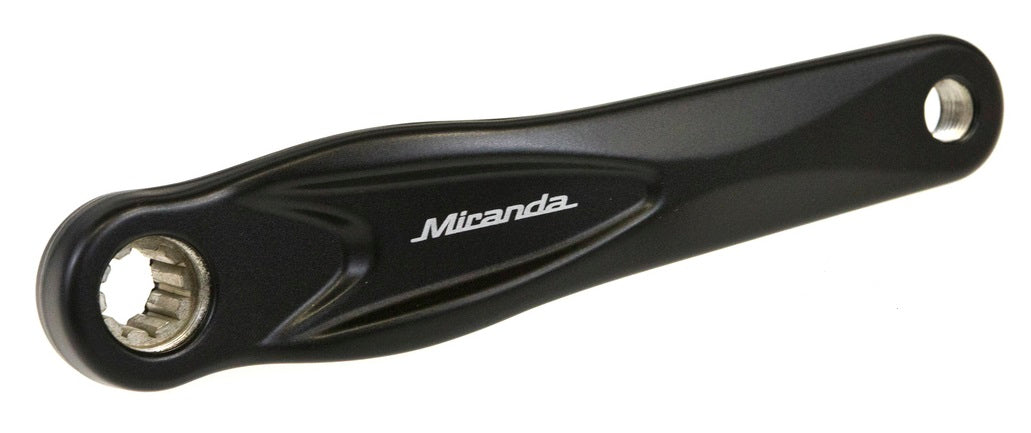 Miranda crank rechts 170mm mini isis bosch 3 mat zwart