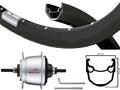 Kgs Achterwiel 28 inch 622 zwart/zilver/rvs nexus 5 rollerbrake