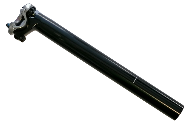 Gazelle zadelpen vast 27.2ø 270mm zwart goldline