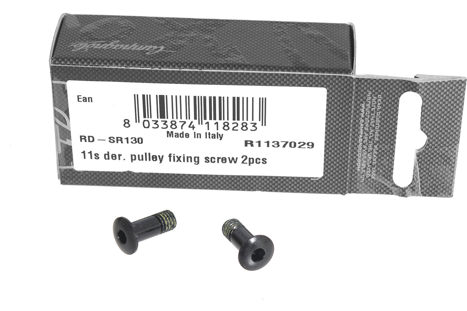 Bevestigingsbout derailleurwieltjes - 2st.