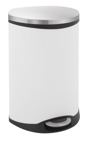 pedaalemmer Shell Bin 50 liter RVS wit