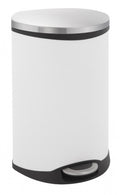 pedaalemmer Shell Bin 50 liter RVS wit