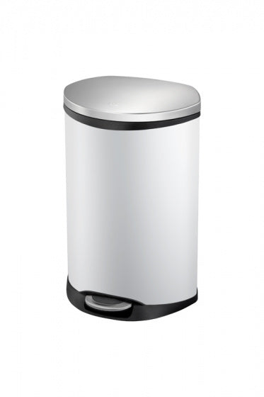 pedaalemmer Shell Bin 50 liter RVS wit