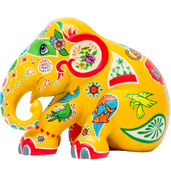 standbeeld Ranjeeta 20 cm polyresin geel