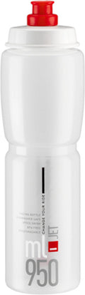 Elite trinkflasche jet plus bottle jet plus 950ml clear red