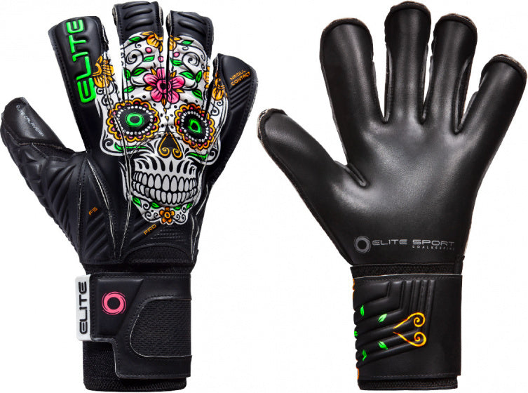 keepershandschoenen Calavera latex/foam zwart/wit mt 5