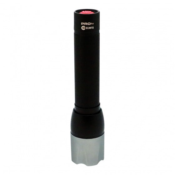 zaklamp led batterij 320 lm 12,5 cm alu zwart/grijs