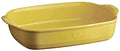 ovenschaal 42 x 27 x 9 cm 4,45 liter keramiek geel