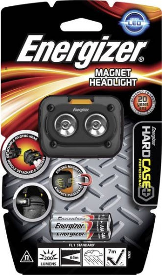 Hoofdlamp energizer hardcase pro zwart
