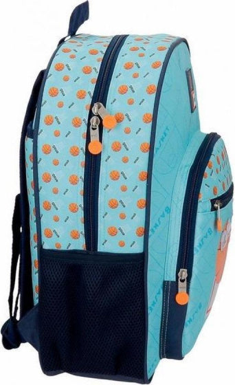 rugzak Basketbal junior 13 L 38 x 30 cm polyester blauw