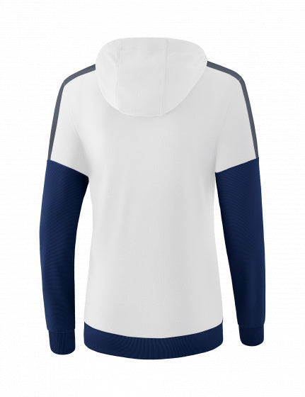 sweatshirt Squad dames polyester donkerblauw/wit maat 34