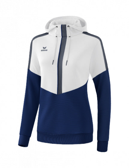 sweatshirt Squad dames polyester donkerblauw/wit maat 34