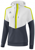 sweatshirt Squad dames polyester grijs/wit/lime mt 44