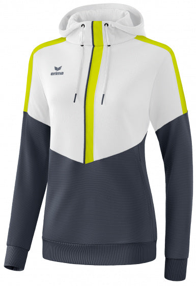 sweatshirt Squad dames polyester grijs/wit/lime mt 42