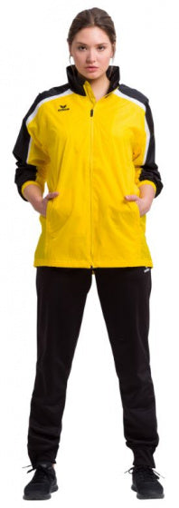 all-weather jacket Liga 2.0 polyamide zwart/geel maat XL