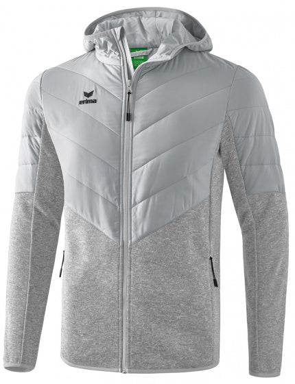functioneel jack Hybrid heren polyester grijs maat L